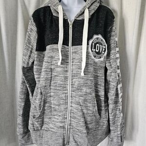 90-degree-by-reflex Women's Grey and Black Hoodie
